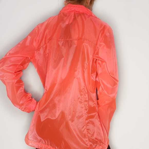 Adidas Neon Orange Hooded Windbreaker - Picture 3 of 3